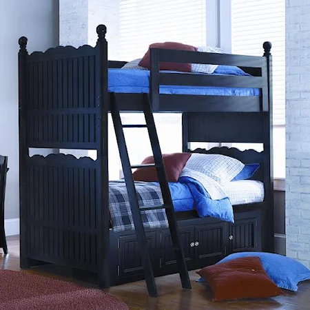 Bunk Bed with Trundle Storage